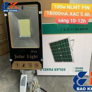 ĐÈN ĐƯỜNG,CHIẾC LÁ 100W NĂNG LƯỢNG MẶT TRỜI SÁNG 10.12H – NLMT PIN – 18000MA