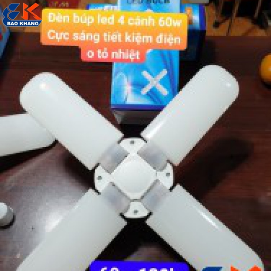 ĐEN BÚP LED 4 CÁNH 45W XÀI ĐIỆN 220VOL